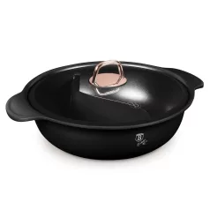 Berlinger Haus Hot Pot Fedővel 30 cm BH-8627 Black Rose 