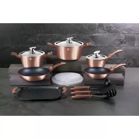 Berlinger Haus Edénykészlet 14+2 Részes BH-7124 Rose Gold 