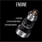 Berlinger Haus Vezeték Nélküli Porszívó BLDC Motorral BH-9341 Black Rose