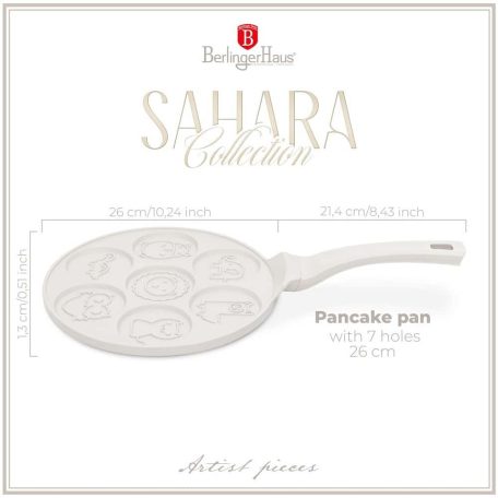 Berlinger Haus Palacsintasütő 26 cm 7 adagos BH-7800 Sahara