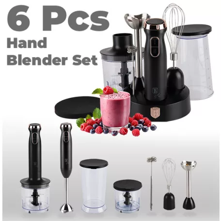 Berlinger Haus Botmixer Szett 6 részes BH-9561 Black Rose
