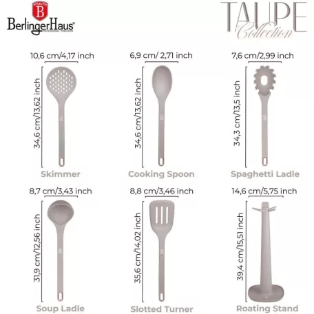 Berlinger Haus Konyhai Eszközkészlet 6 részes BH-8618 Taupe