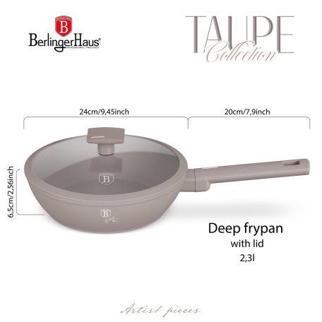 Berlinger Haus Mély Serpenyő+Fedő 24 cm BH-8092 Taupe