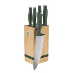   Berlinger Haus Késkészlet 6 részes Állvánnyal BH-2751 Matte Green