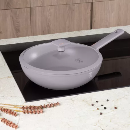 Berlinger Haus Wok+Fedő 28 Cm BH-8094 Taupe