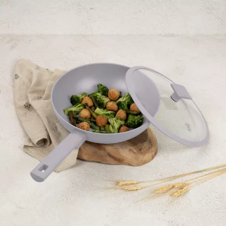 Berlinger Haus Wok+Fedő 28 Cm BH-8094 Taupe