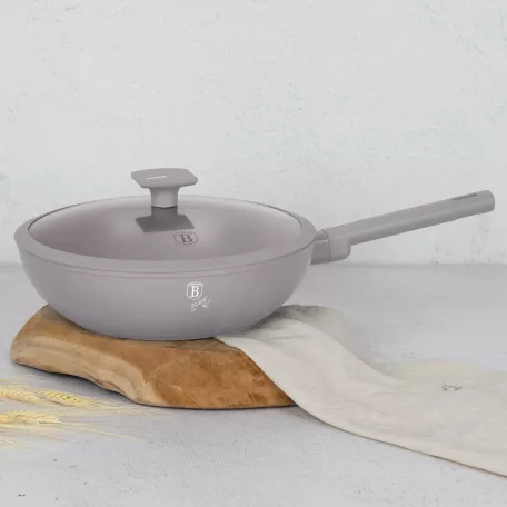 Berlinger Haus Wok+Fedő 28 Cm BH-8094 Taupe