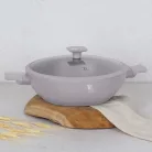 Berlinger Haus Wok+Fedő 30 Cm BH-8095 Taupe