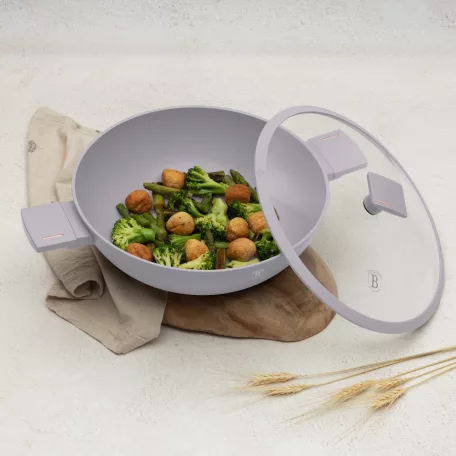 Berlinger Haus Wok+Fedő 30 Cm BH-8095 Taupe