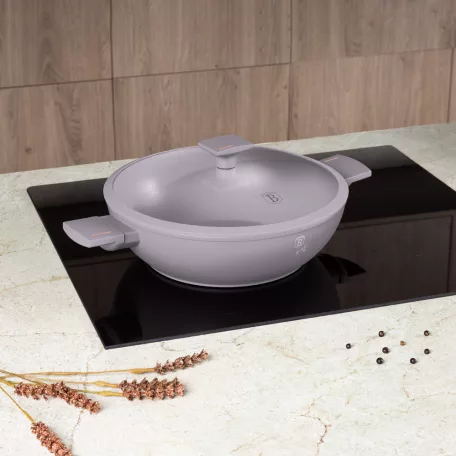 Berlinger Haus Wok+Fedő 30 Cm BH-8095 Taupe