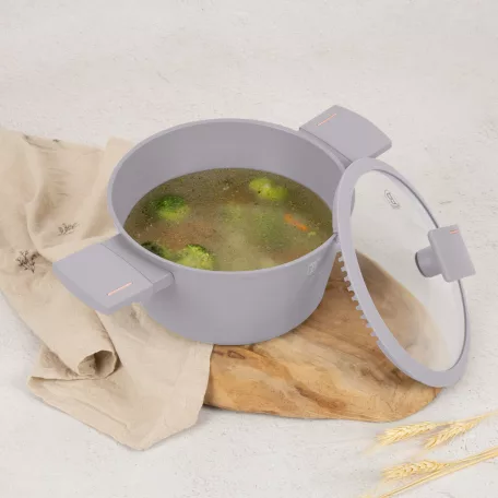 Berlinger Haus Lábas+Fedő 20 Cm BH-8100 Taupe