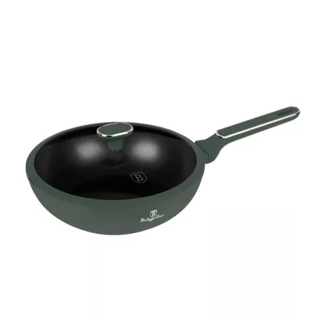 Berlinger Haus Wok+Fedő 28 cm BH-8159 Matte Green
