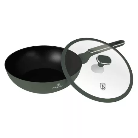 Berlinger Haus Wok+Fedő 28 cm BH-8159 Matte Green