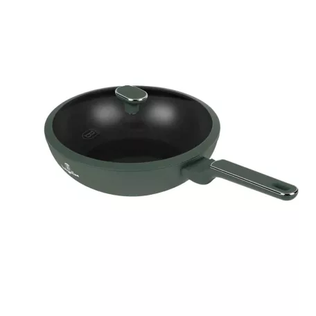 Berlinger Haus Wok+Fedő 28 cm BH-8159 Matte Green