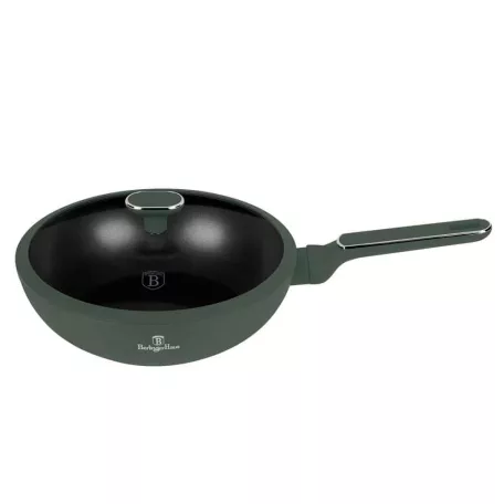 Berlinger Haus Wok+Fedő 28 cm BH-8159 Matte Green
