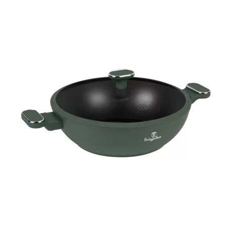 Berlinger Haus Wok+Fedő 30 Cm BH-8160 Matte Green