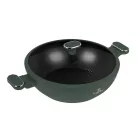 Berlinger Haus Wok+Fedő 30 Cm BH-8160 Matte Green