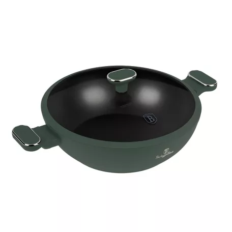 Berlinger Haus Wok+Fedő 30 Cm BH-8160 Matte Green