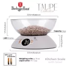 Berlinger Haus Konyhai Mérleg+Tál BH-9616 Taupe