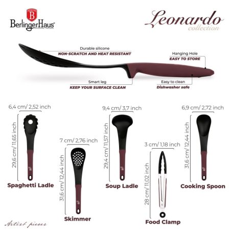 Berlinger Haus Konyhai Eszközkészlet 5 részes BH-6337 Leonardo