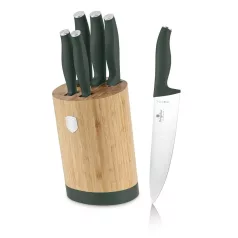   Berlinger Haus Késkészlet 6 részes Bambusz Állvánnyal BH-2757 Matte Green
