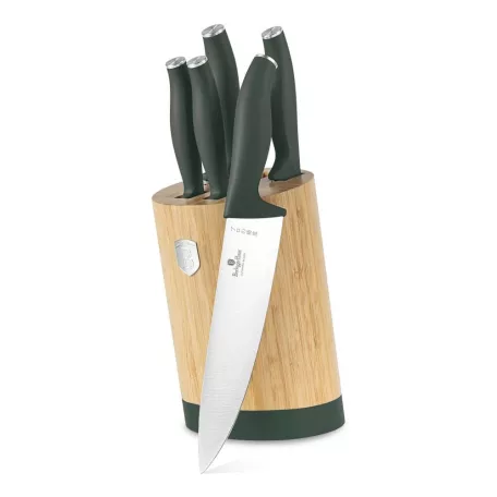 Berlinger Haus Késkészlet 6 részes Bambusz Állvánnyal BH-2757 Matte Green