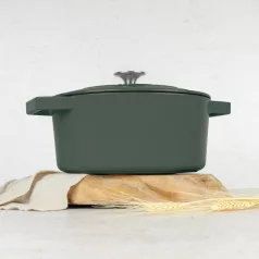   Berlinger Haus Öntöttvas Pecsenyesütő Lábas 30 cm BH-6545 Matte Green