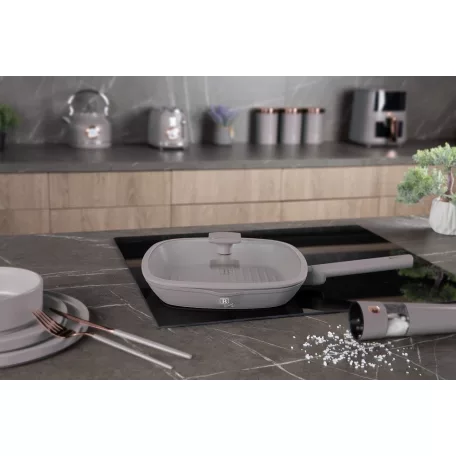 Berlinger Haus Grill Serpenyő Fedővel 28 cm BH-8097 Taupe