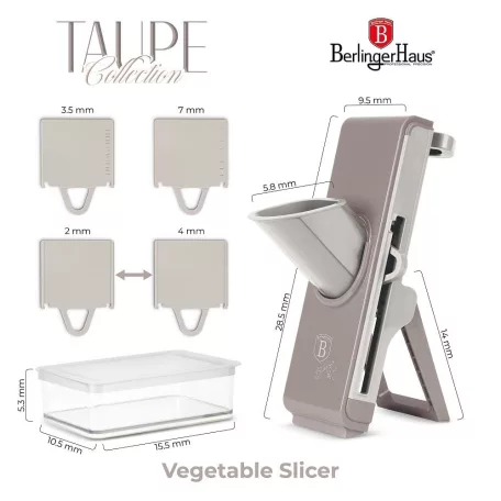 Berlinger Haus Zöldségszeletelő 3 pengés BH-8798 Taupe 