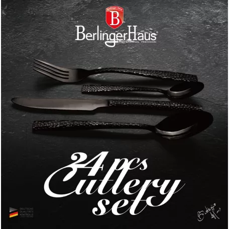 Berlinger Haus Evőeszközkészlet 24 részes BH-3081 Matte Black