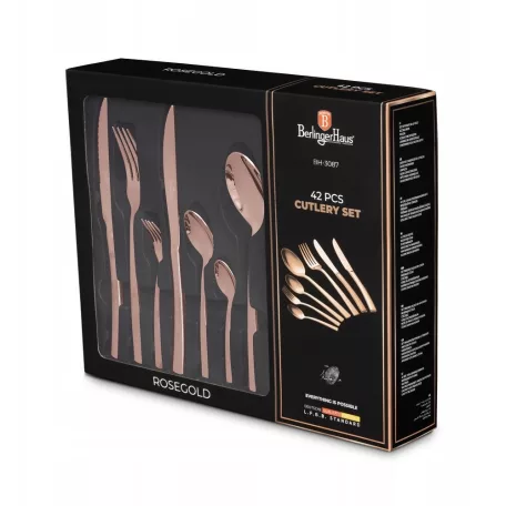 Berlinger Haus Evőeszközkészlet 42 részes BH-3087 Rose Gold