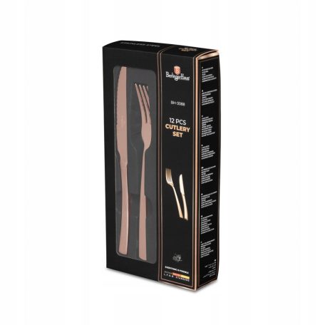 Berlinger Haus Evőeszközkészlet 12 részes BH-3088 Rose Gold 