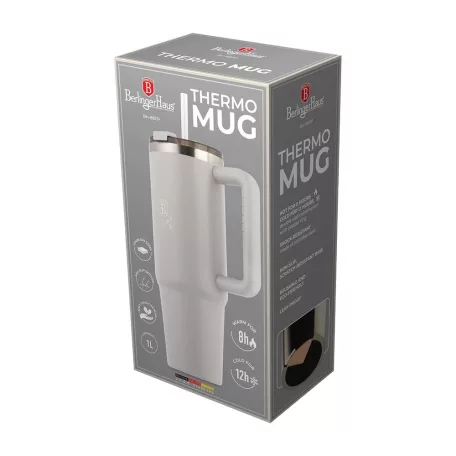 Berlinger Haus Szívószálas termosz 1 L BH-8831P Sahara