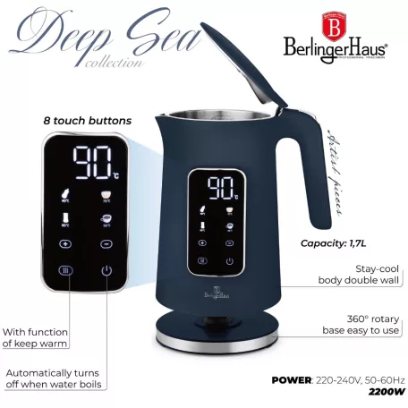 Berlinger Haus Elektromos Vízforraló BH-9767 Deep Sea