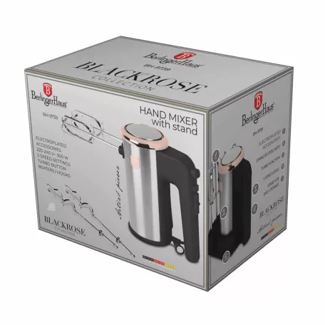 Berlinger Haus Kézi Mixer Állvánnyal BH-9739 Black Rose