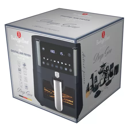 Berlinger Haus Forrólevegős AirFryer Sütő 5 l BH-9729 Deep Sea
