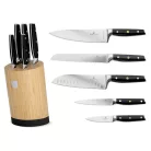 Berlinger Haus Késkészlet 6 részes Bambusz Állvánnyal BH-3136 Matte Black 