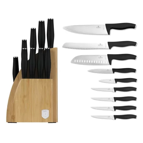 Berlinger Haus Késkészlet 10 részes Állvánnyal BH-2979 Matte Black 