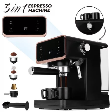 Berlinger Haus Digitális Espresso Kávéfőző BH-9732 Black Rose 