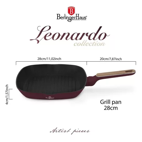 Berlinger Haus Grill Serpenyő 28 cm BH-8297 Leonardo 