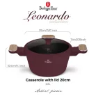 Berlinger Haus Lábas+Fedő 20 cm BH-8300 Leonardo 