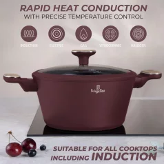 Berlinger Haus Lábas+Fedő 24 cm BH-8301 Leonardo 