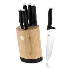   Berlinger Haus Késkészlet 6 részes bambusz állvánnyal BH-2753 Matte Black