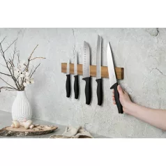   Berlinger Haus Késkészlet Mágneses Akácfa Akasztóval 6 Részes BH-2942 Black Rose