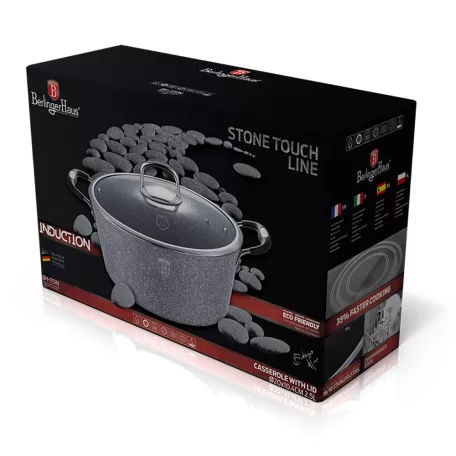 Berlinger Haus Fazék Fedővel 24 Cm BH-1152N Stone Touch