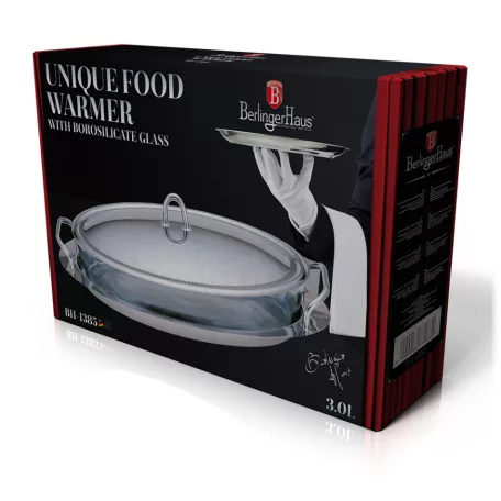 Berlinger Haus Tálaló Ovális Fedővel 3 L BH-1385 Silver