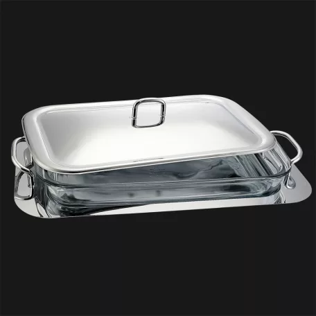 Berlinger Haus Tálaló Téglalap Fedővel 3 L BH-1386 Silver