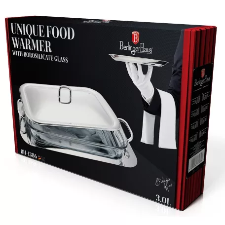 Berlinger Haus Tálaló Téglalap Fedővel 3 L BH-1386 Silver