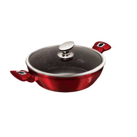 Berlinger Haus Alacsony Lábas Fedővel 24 Cm BH-1262N Burgundy