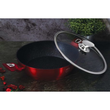 Berlinger Haus Alacsony Lábas Fedővel 24 Cm BH-1262N Burgundy